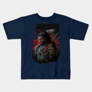 Japanese anime samurai Kids T-Shirt